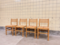 Set of Four Beechwood Dining Chairs