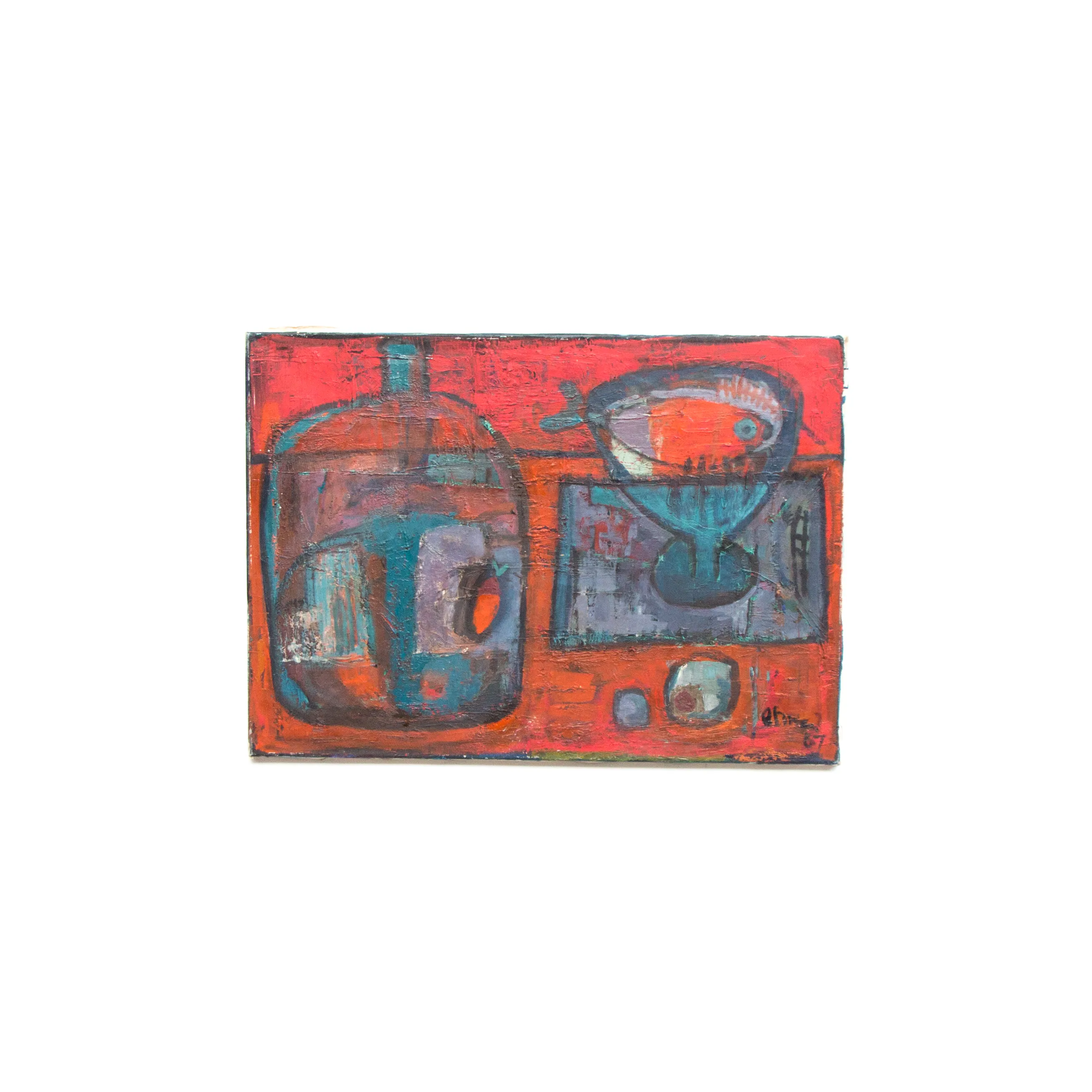 Acrylic on canvas, signed by Ton Etman, 1967