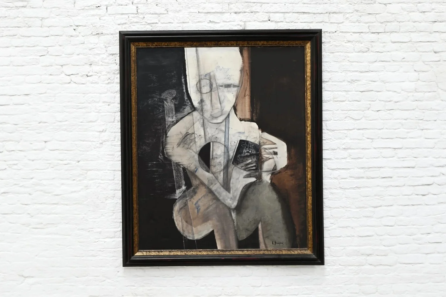 Large Oil Painting on Canvas by Karl Heeremans