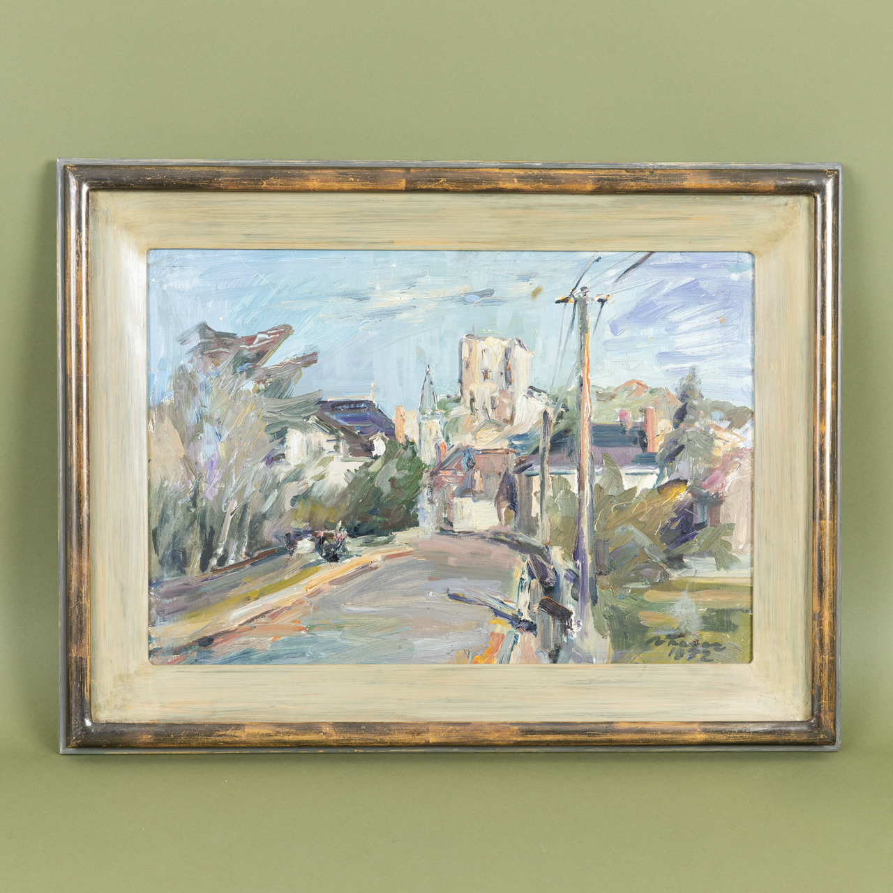 Impressionist Plein-Air Street Scene