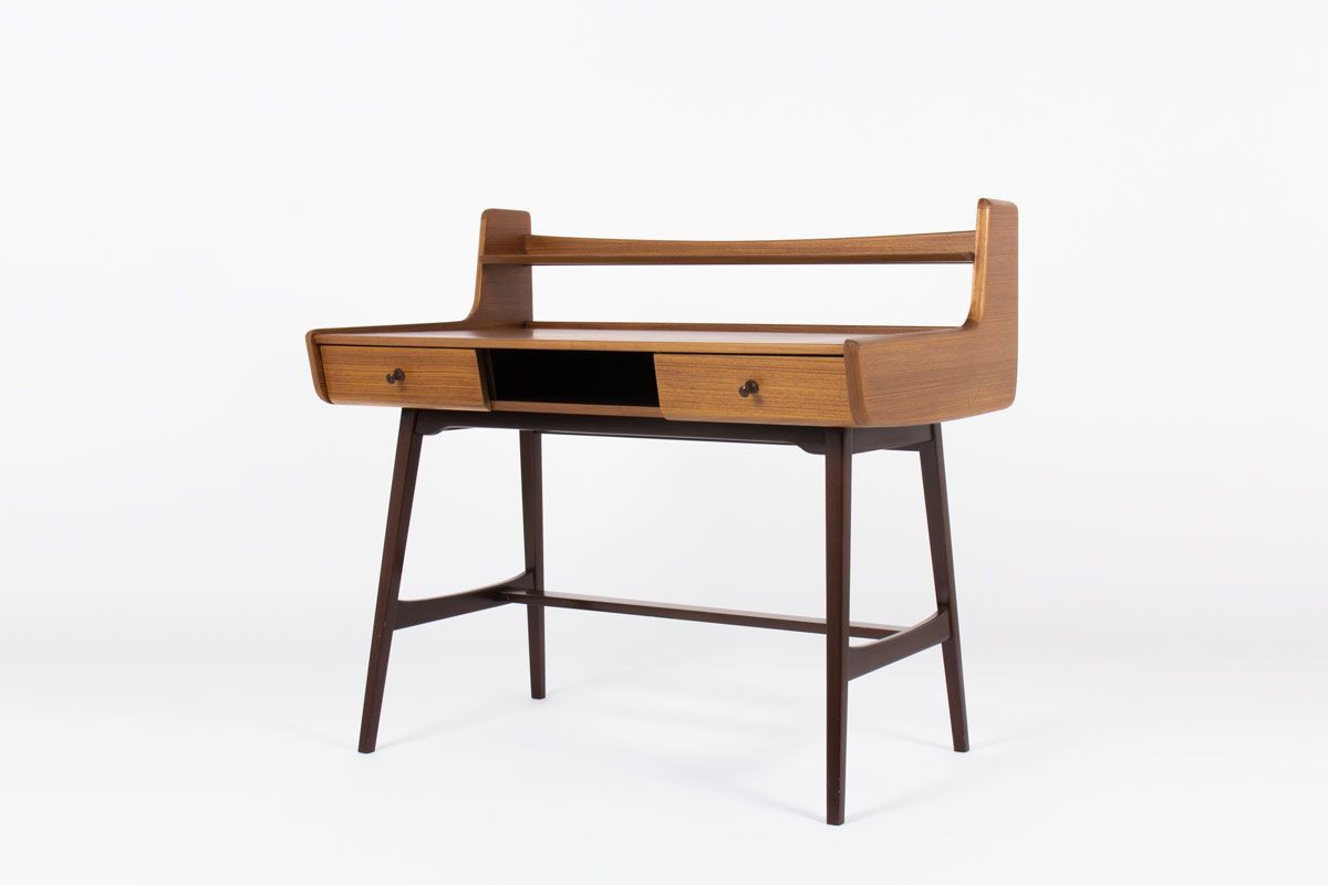 Jacques Hauville mahogany desk, Bema edition