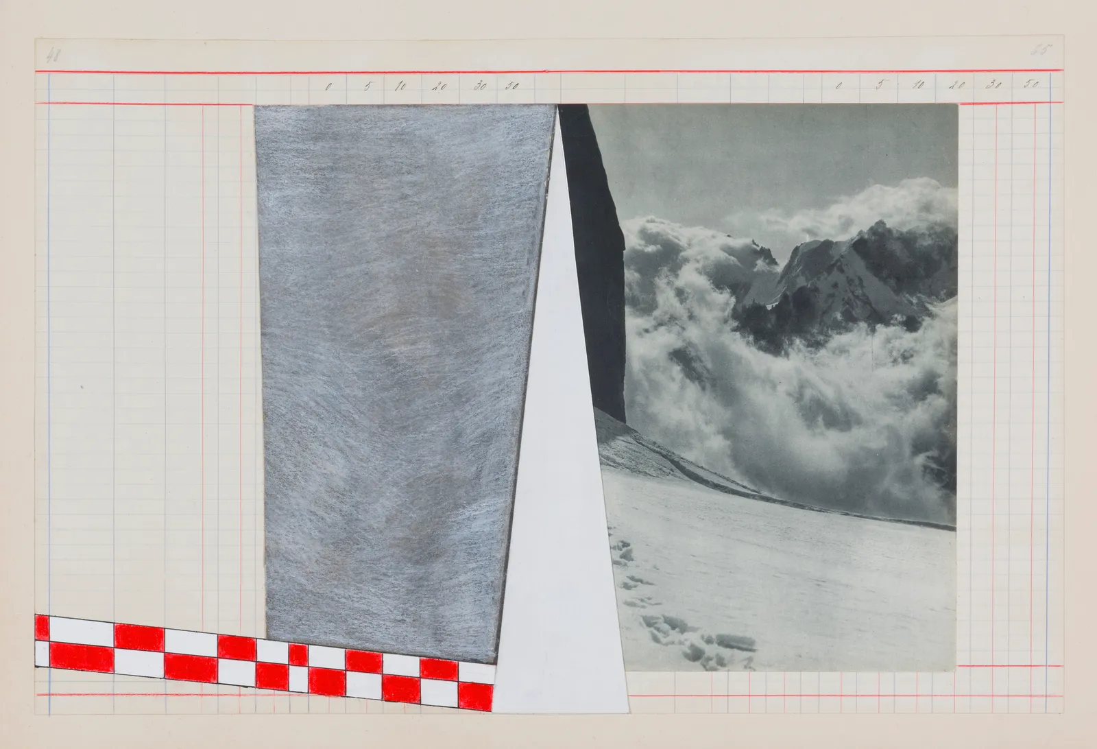 Les Alpins 2,2025 Collage by Godelieve Vandamme