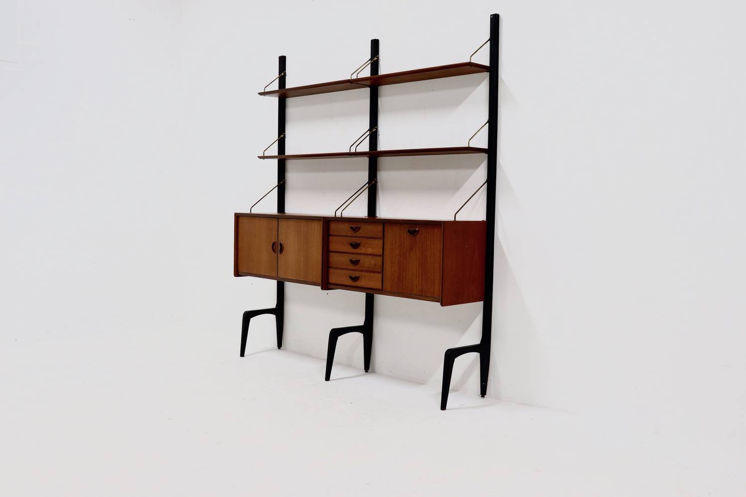 Teak Wall Unit by Louis van Teeffelen