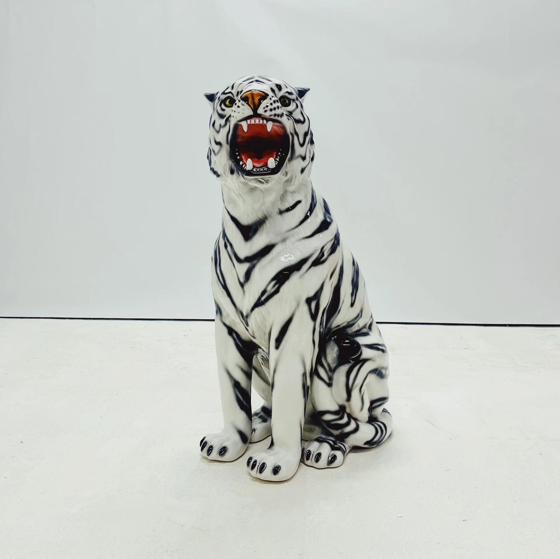 Siberian Tiger Ceramic Sculpture