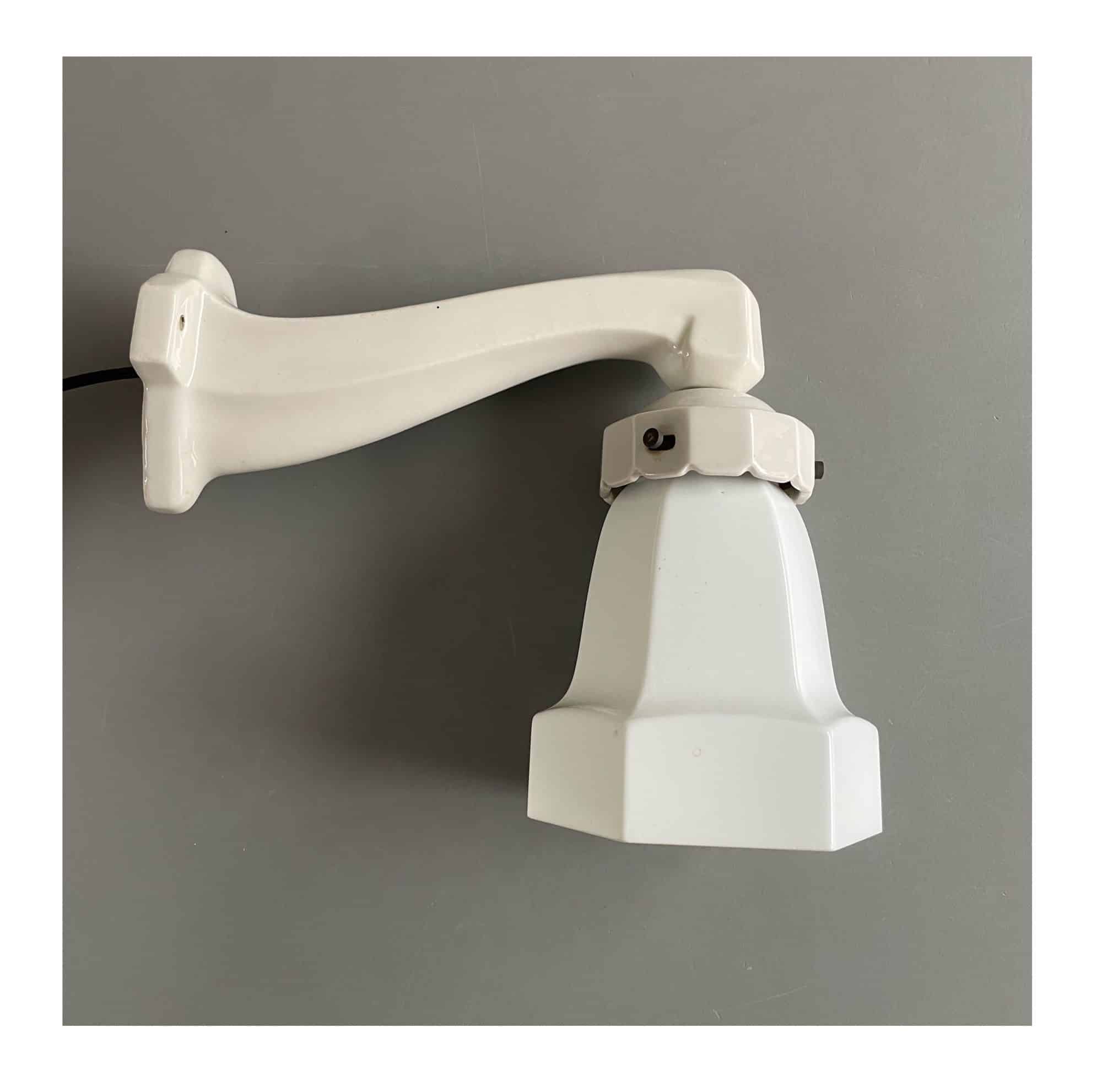 Art Deco Porcelain Wall Lamp