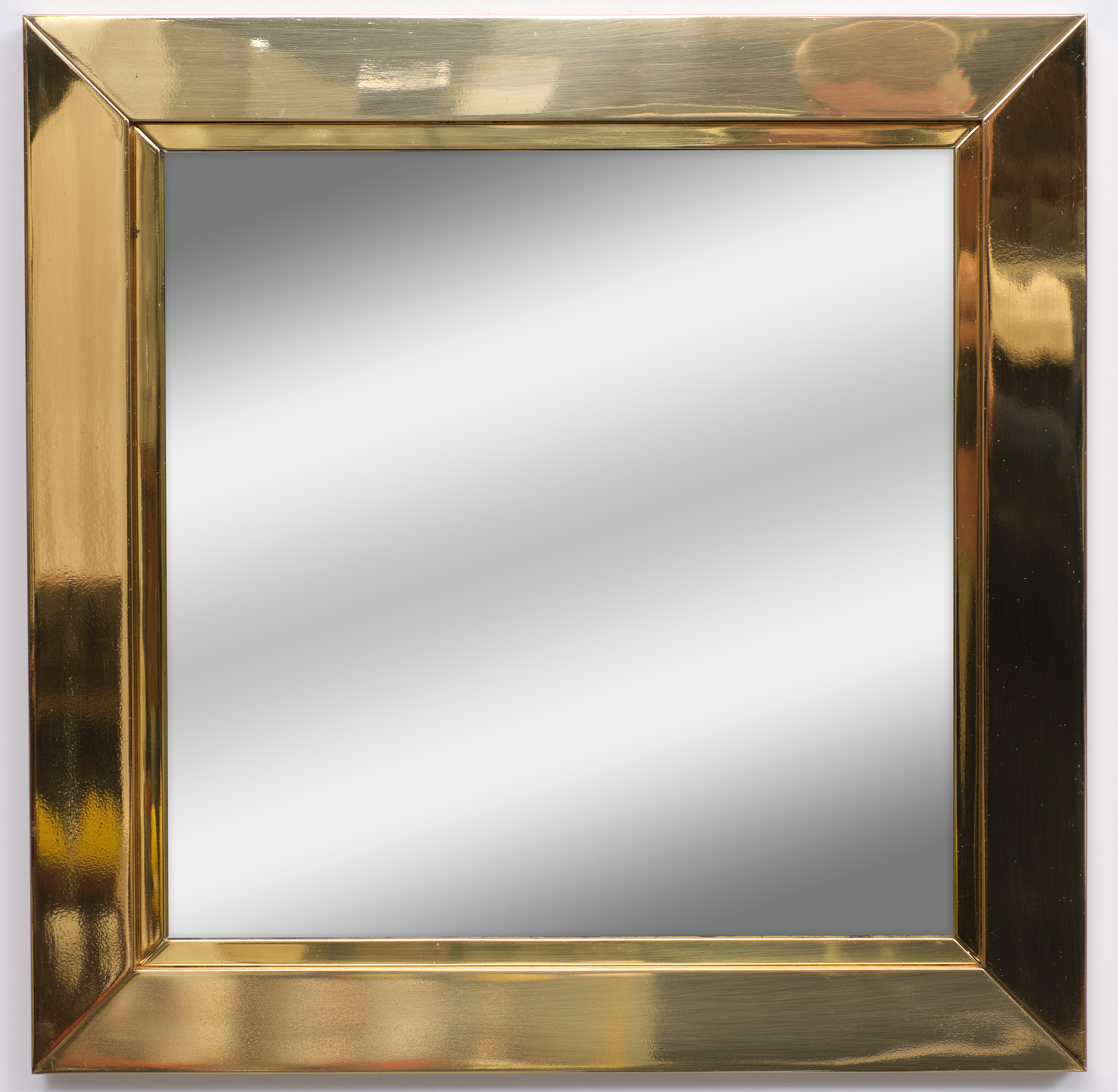 Brass Mirror Attributed to Willy Rizzo