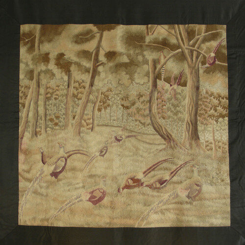 Vietnamese Pheasant Wall Embroidery