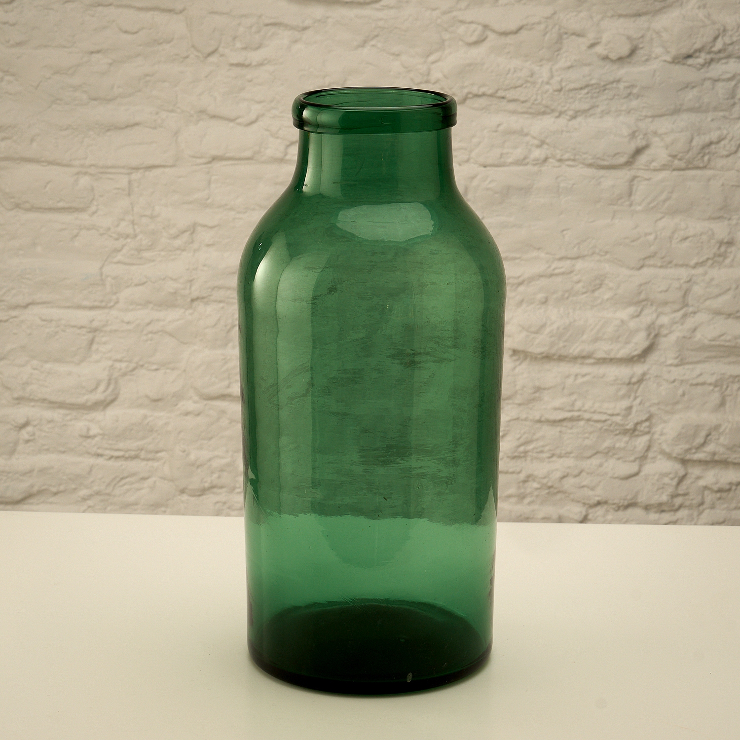 Large Hand Blown Antique Glass Pickling Jar