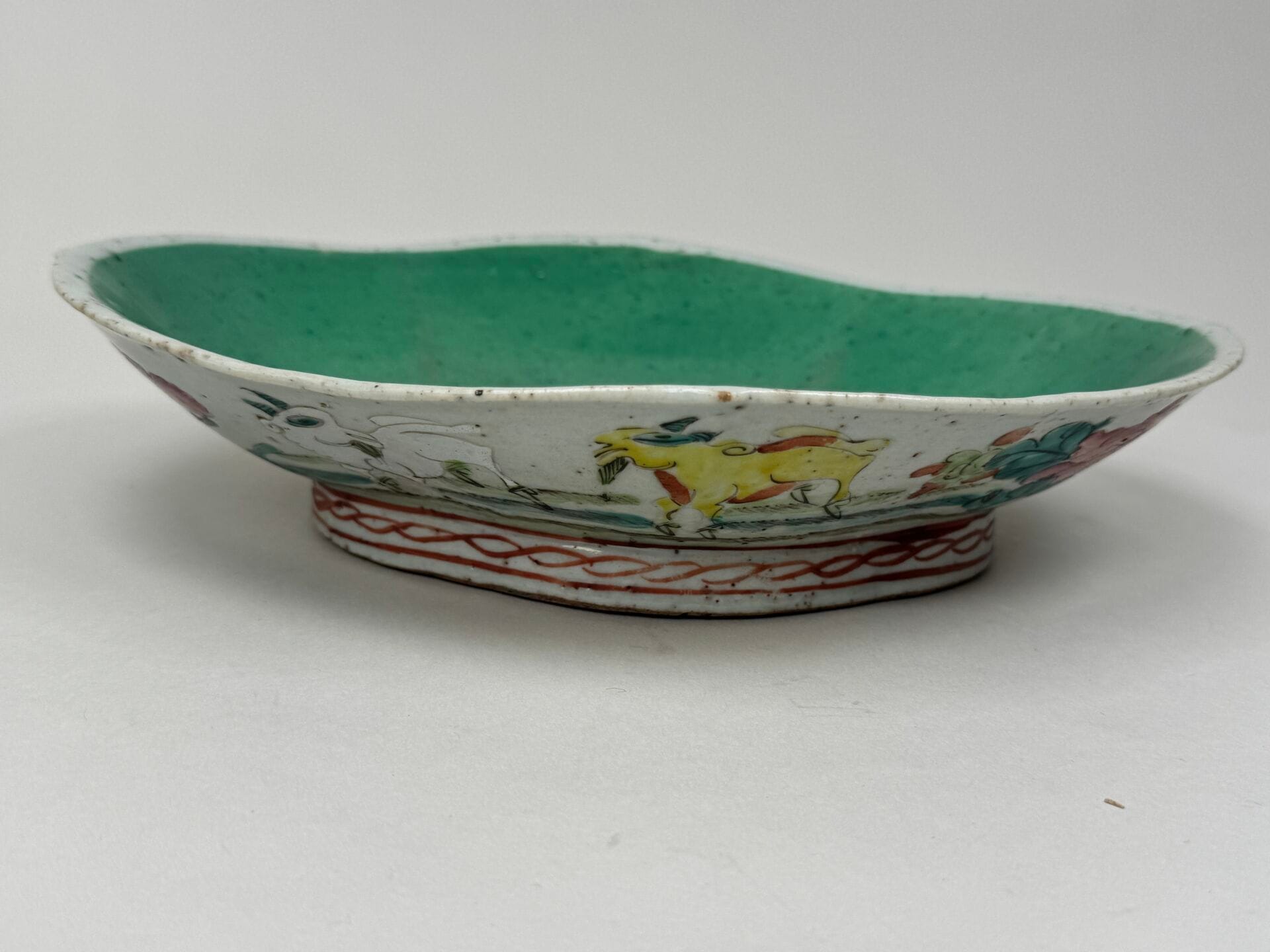 Polychrome Porcelain Coupe