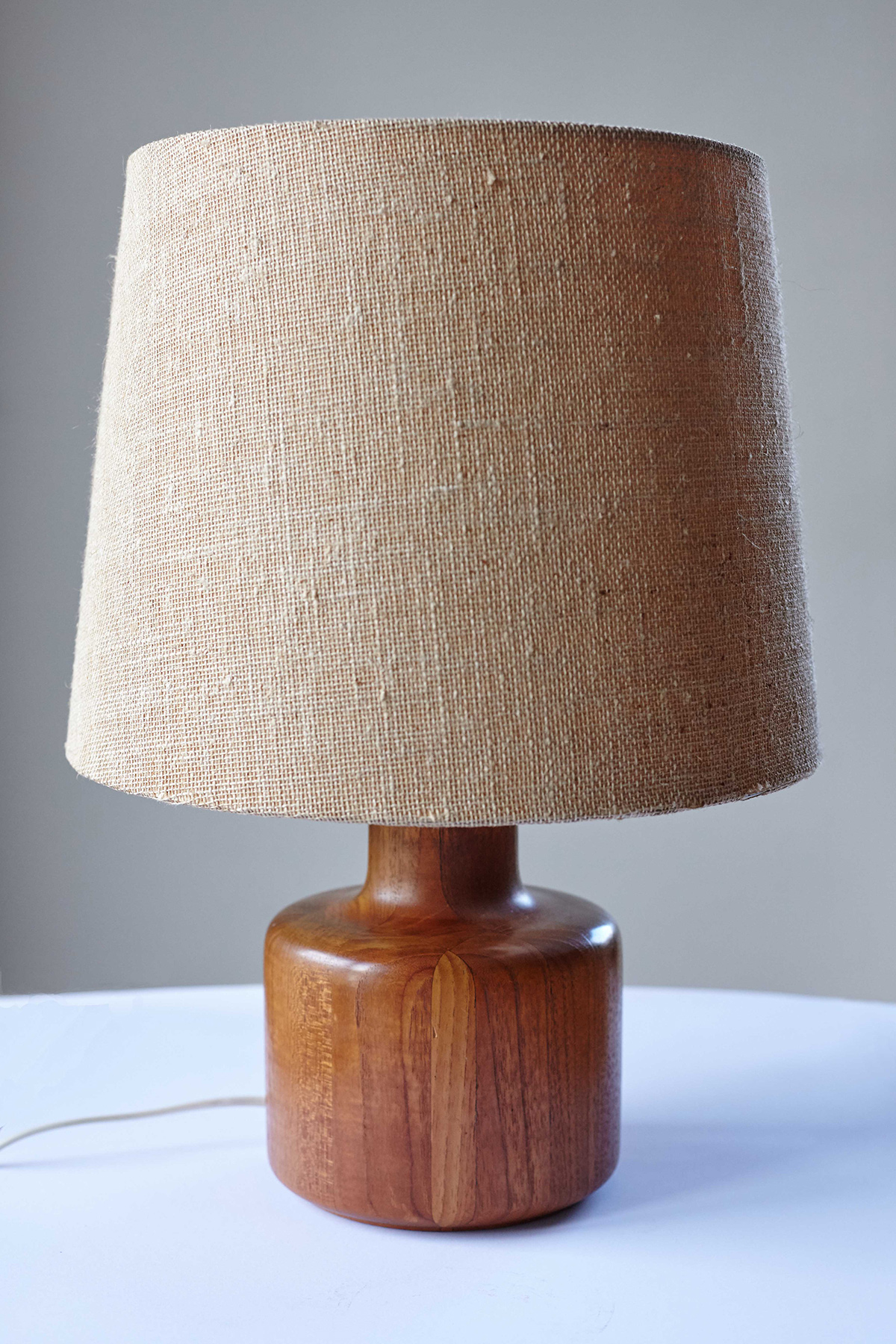 Teak Table Lamp