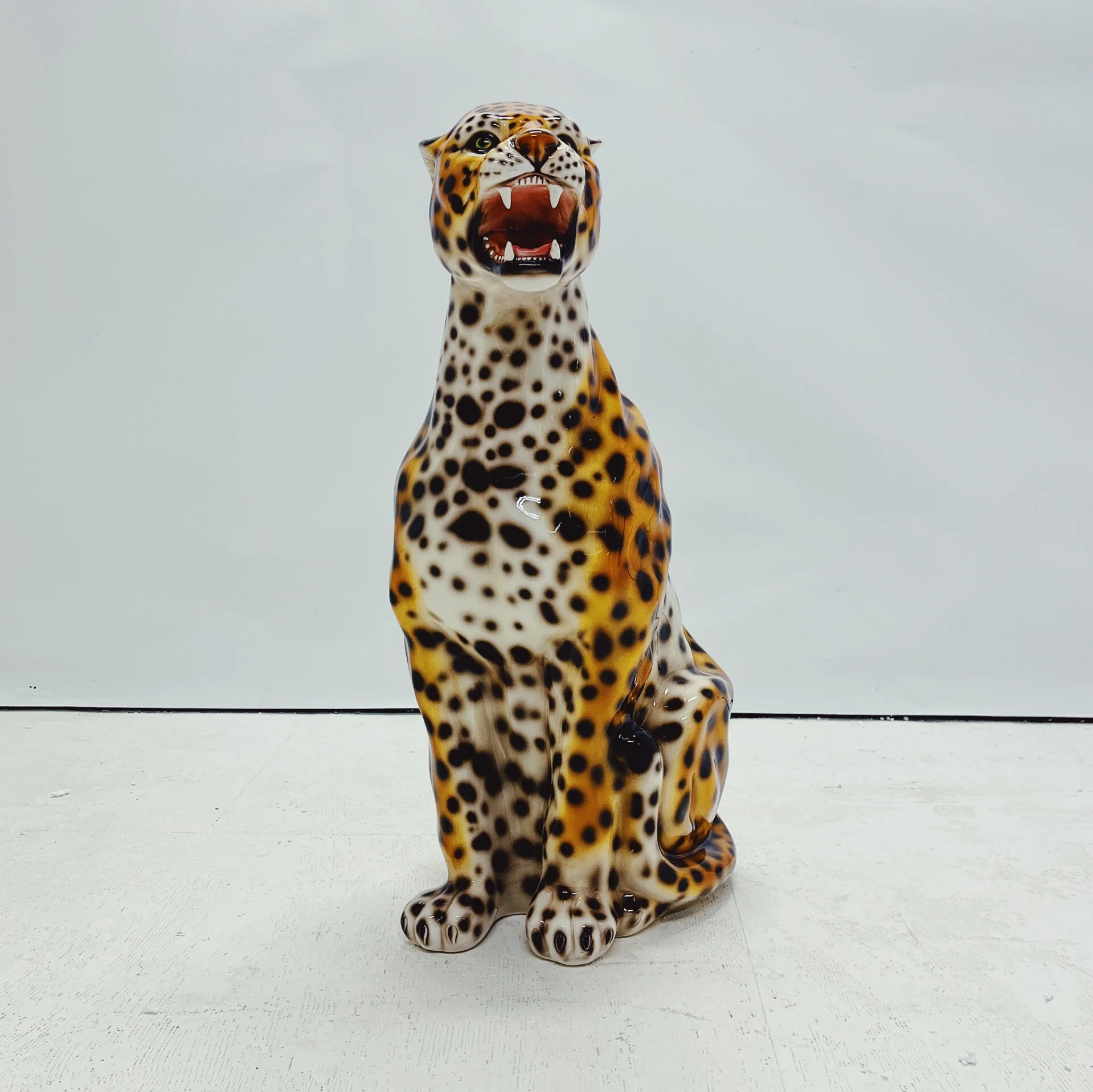 Leopard Ceramic Sculpture