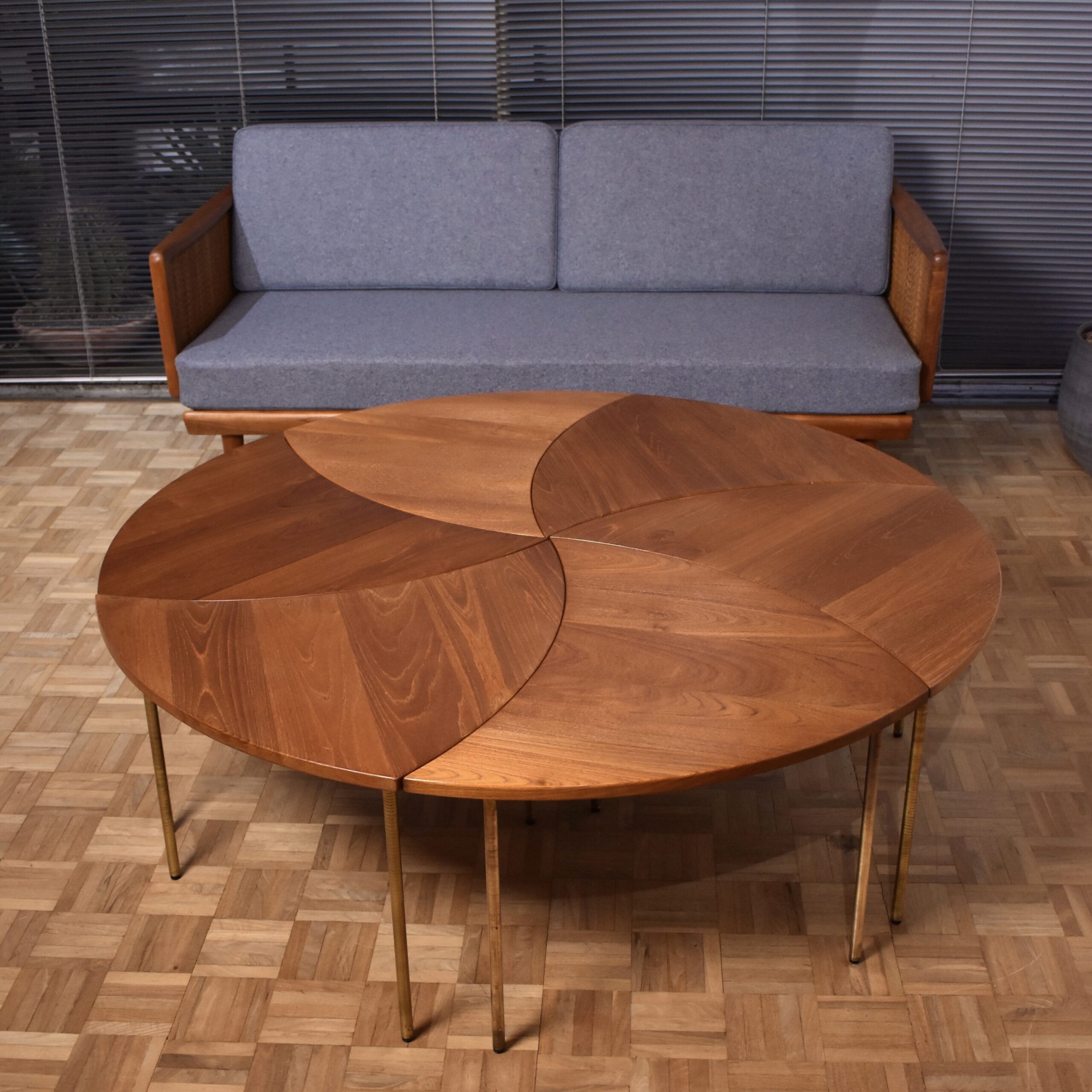 Peter Hvidt Pinwheel Table Set Model 523