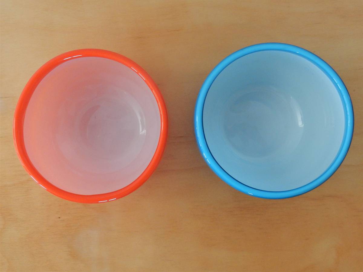 Set of 2 Palet Glass Bowls