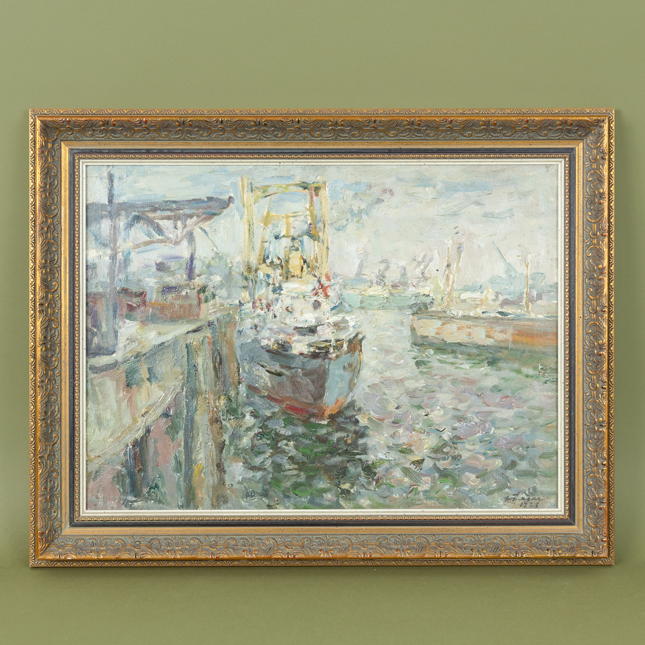 An der Werft Oil Painting