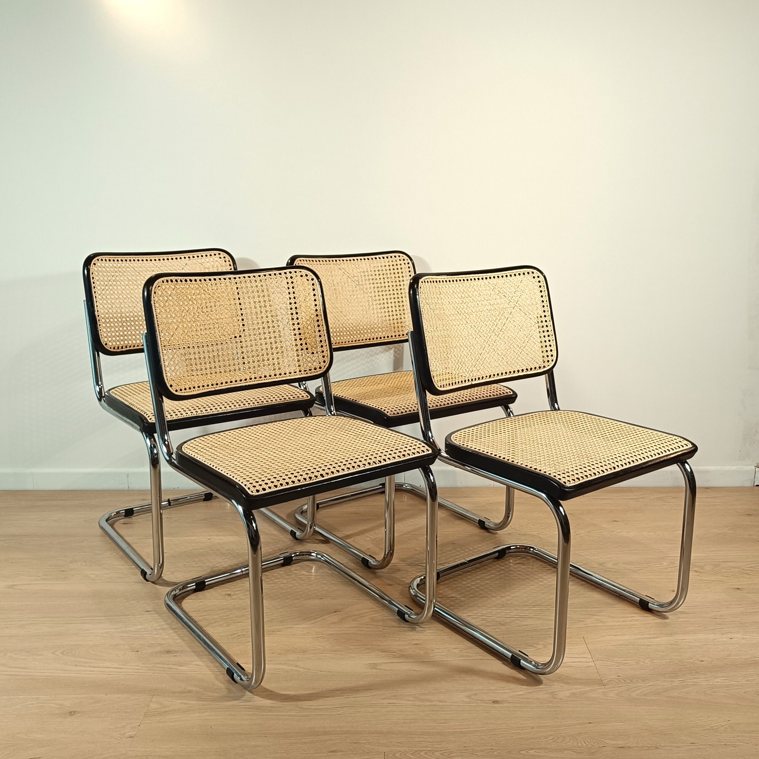 Set of 4 Cesca Chairs by Marcel Breuer for Thonet