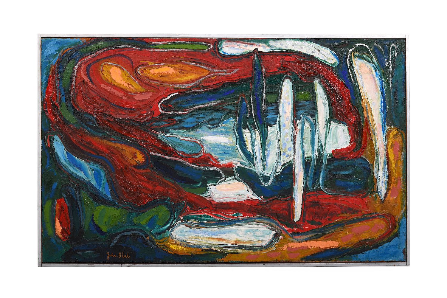 Abstract Oil Painting by Johannes Obel
