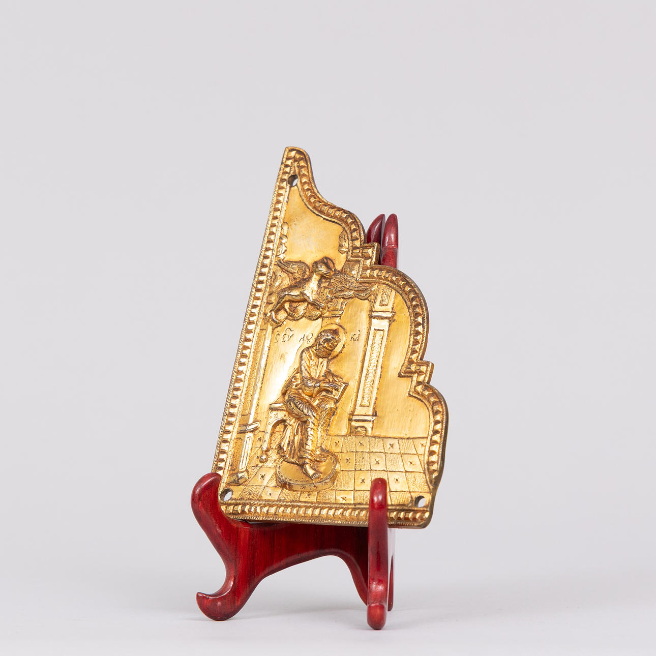 Metal Top Piece with Partial Bronze Gilding