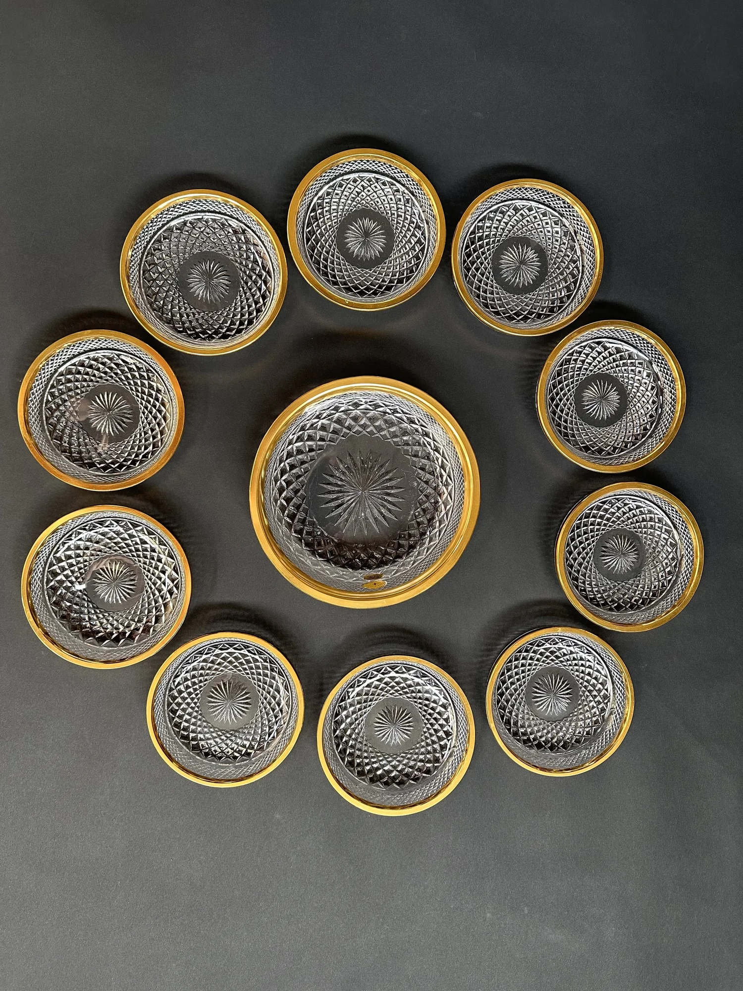 Josephine Hütten Crystal Bowl Set
