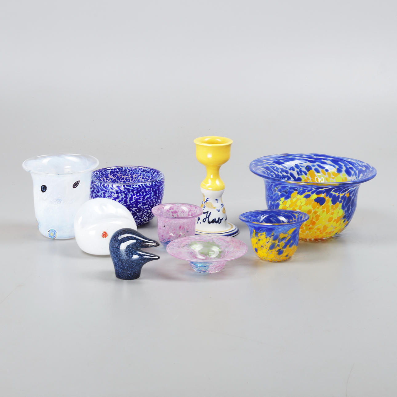 Bowls and Egg Cup by Ulrica Hydman-Vallien