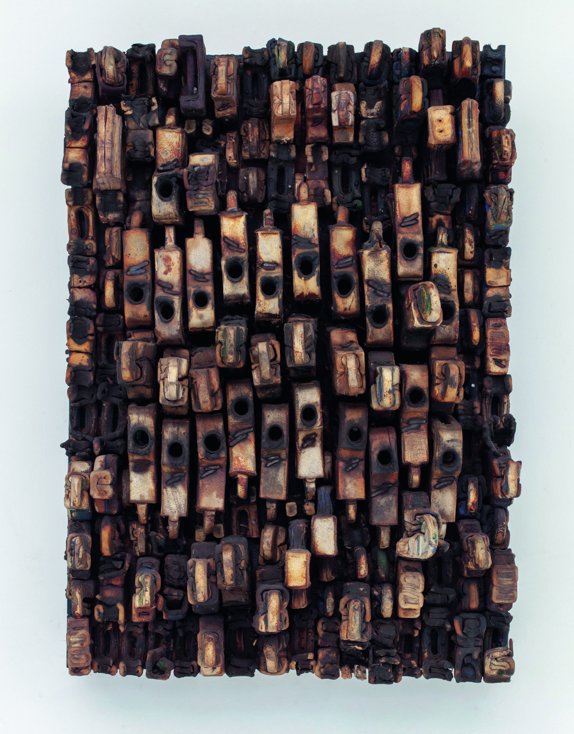 1962 Leather assemblage sculpture by André Bogaert 80cm x 60cm