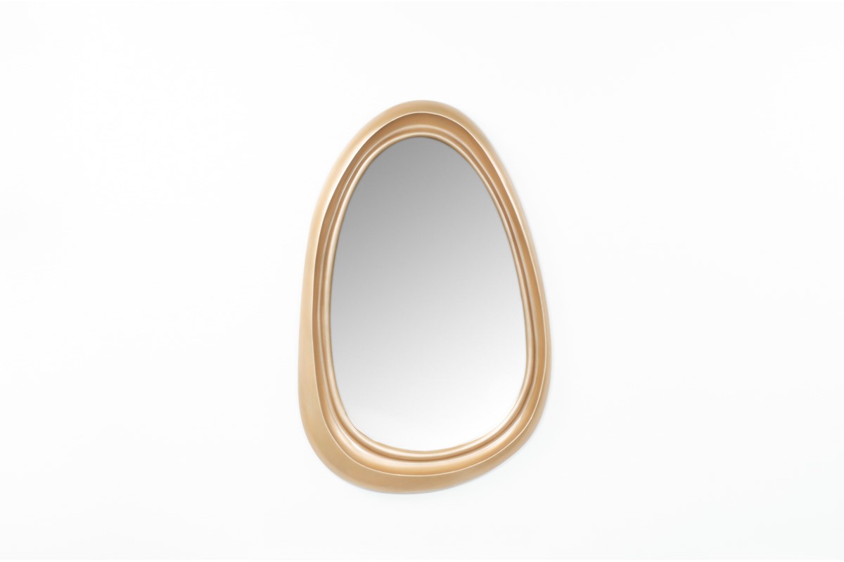 Italian Freeform Gilt Mirror, 1970s