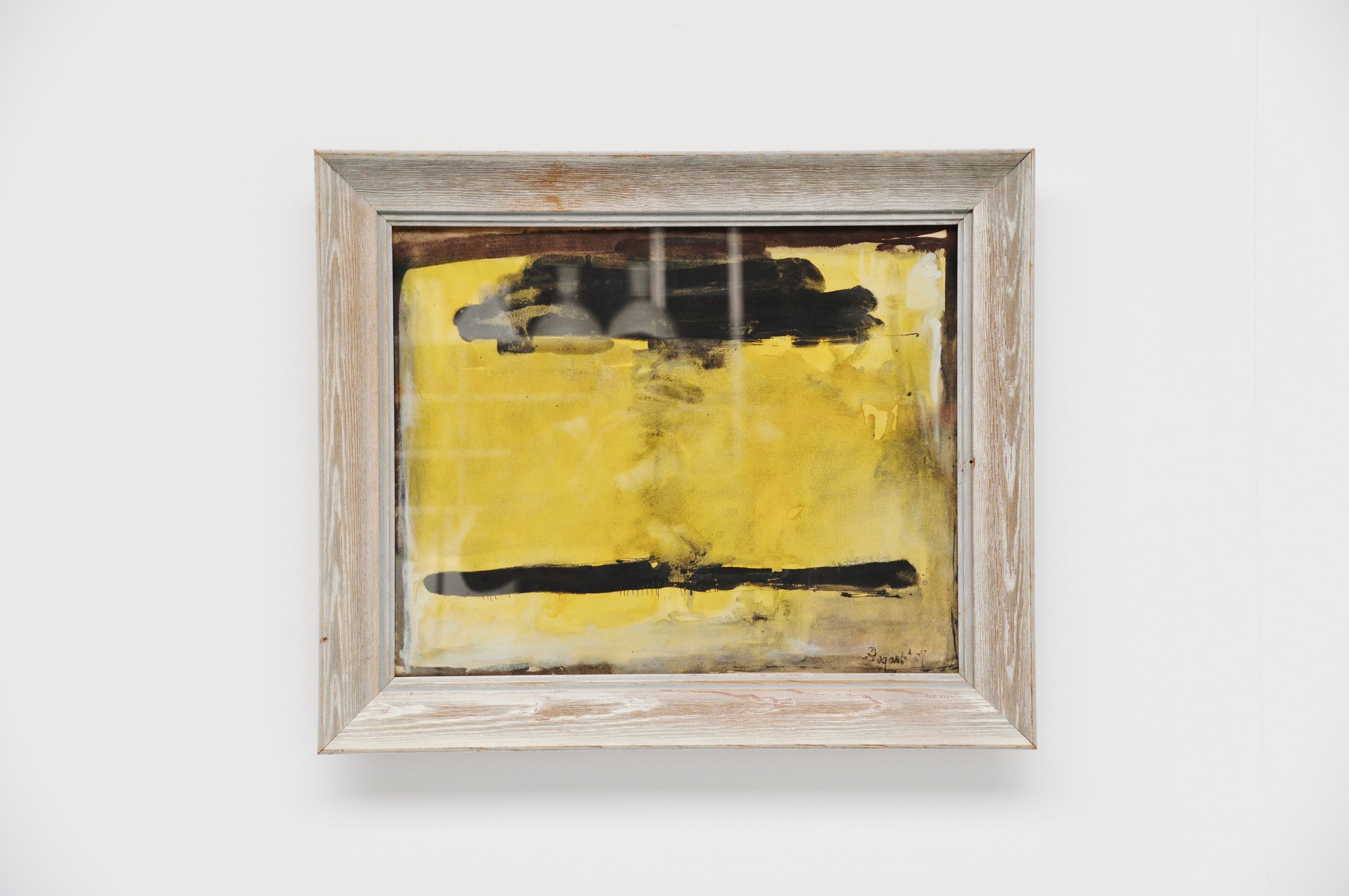 Abstract Gouache by Bram Bogart, 1957