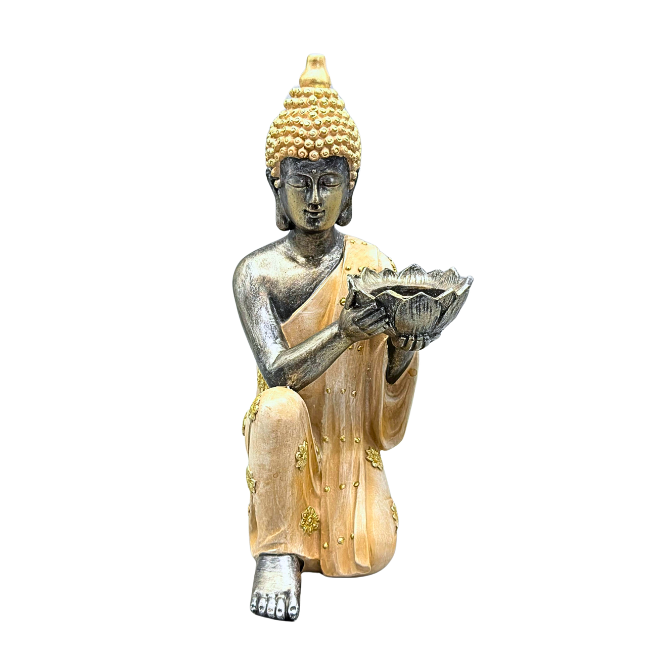 Decorative Buddha Figure with Tea Light Holder