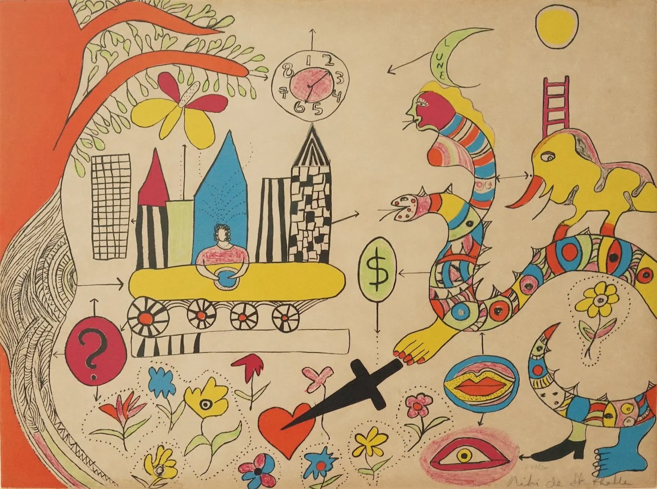 Le Couteau Lithograph by Niki de Saint Phalle