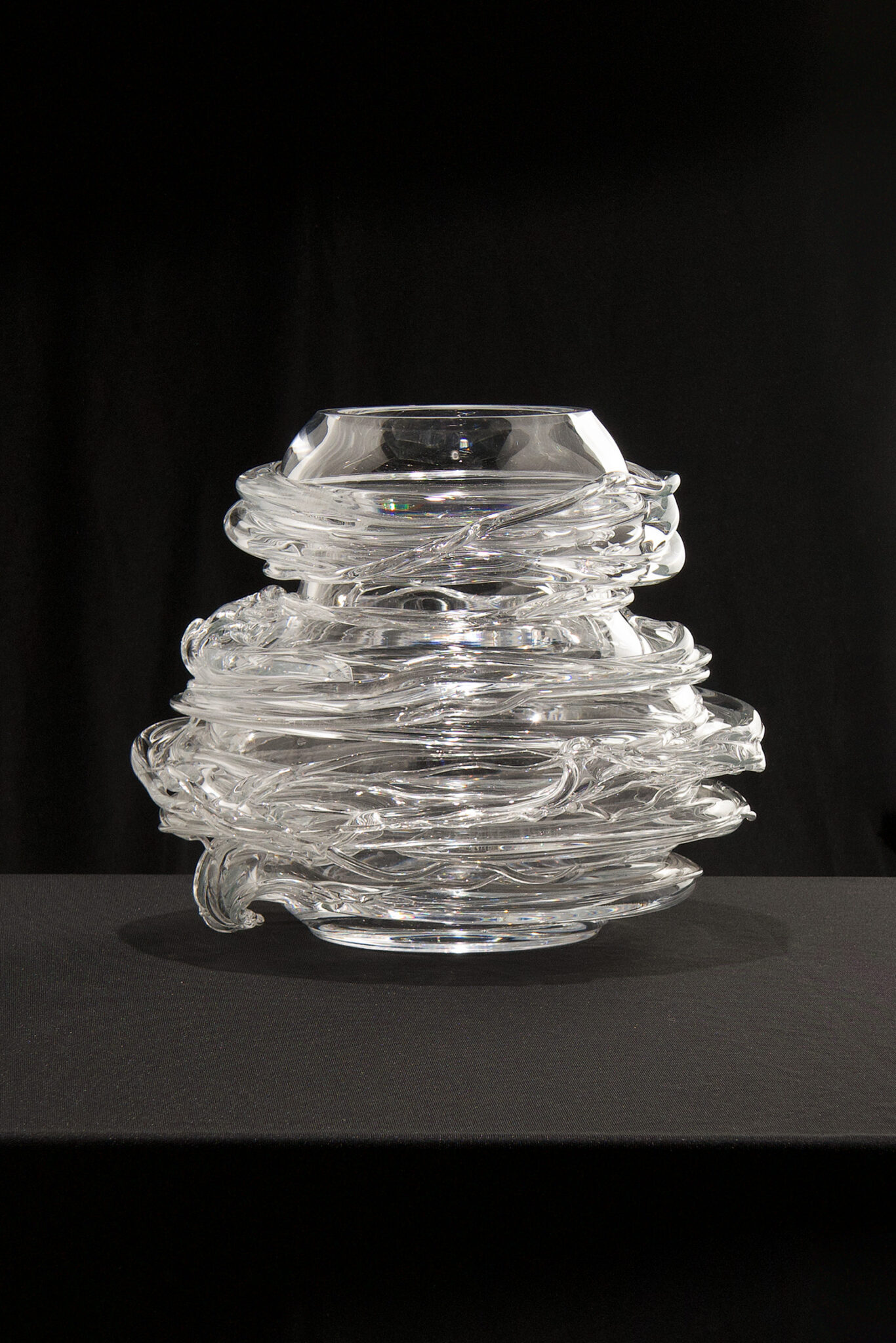 Drop Honey Crystal Glass Vase