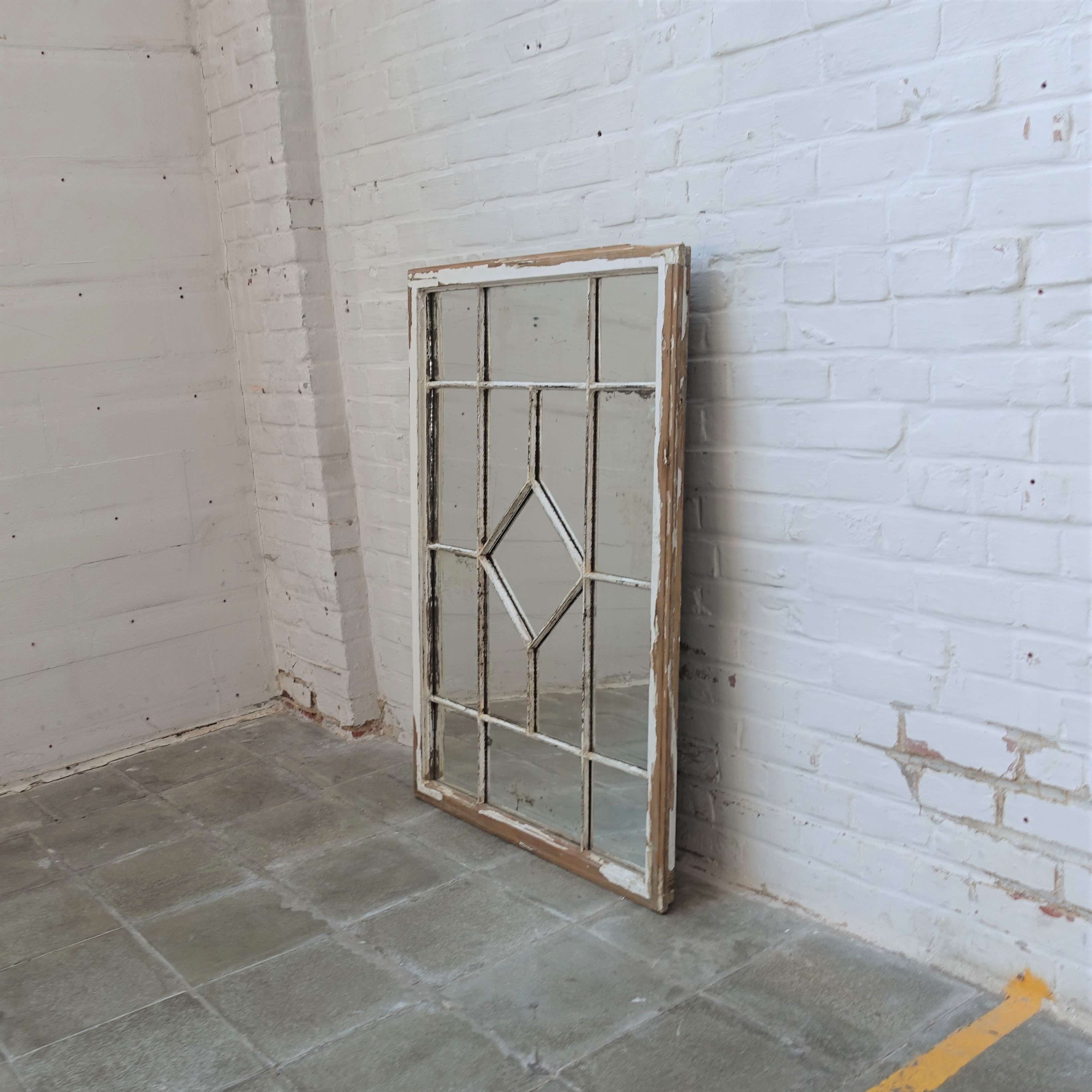 Antique industrial mirror