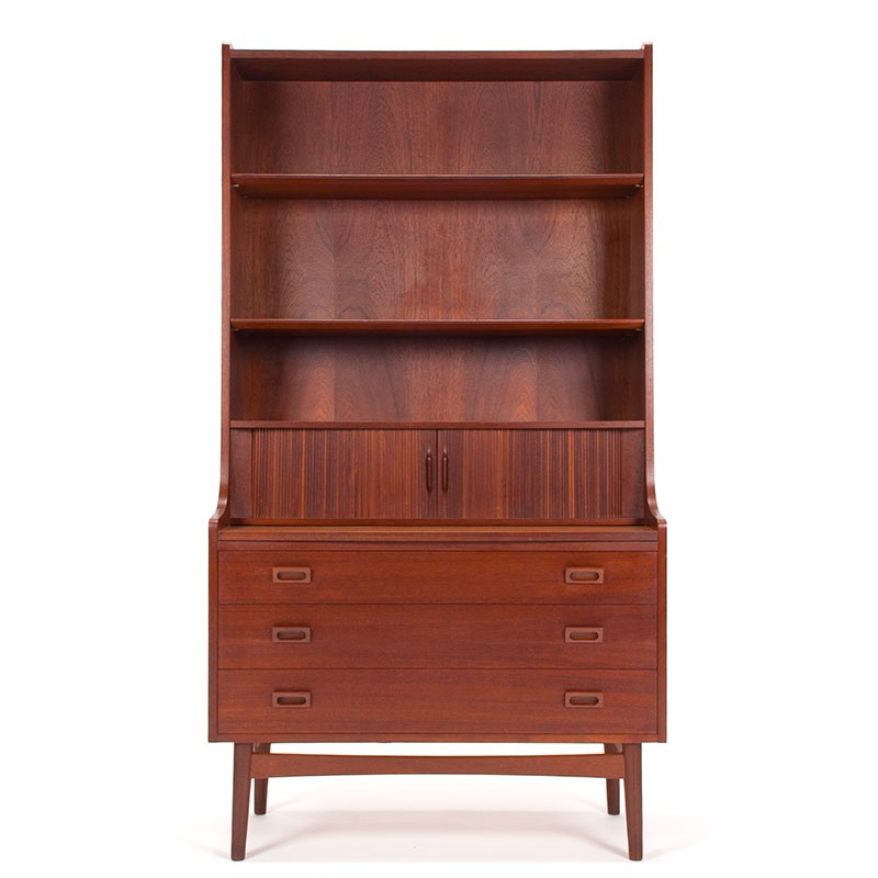 Mid-Century Bookcase Secretary by Johannes Sorth