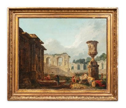 Architectural Ruins and Figures