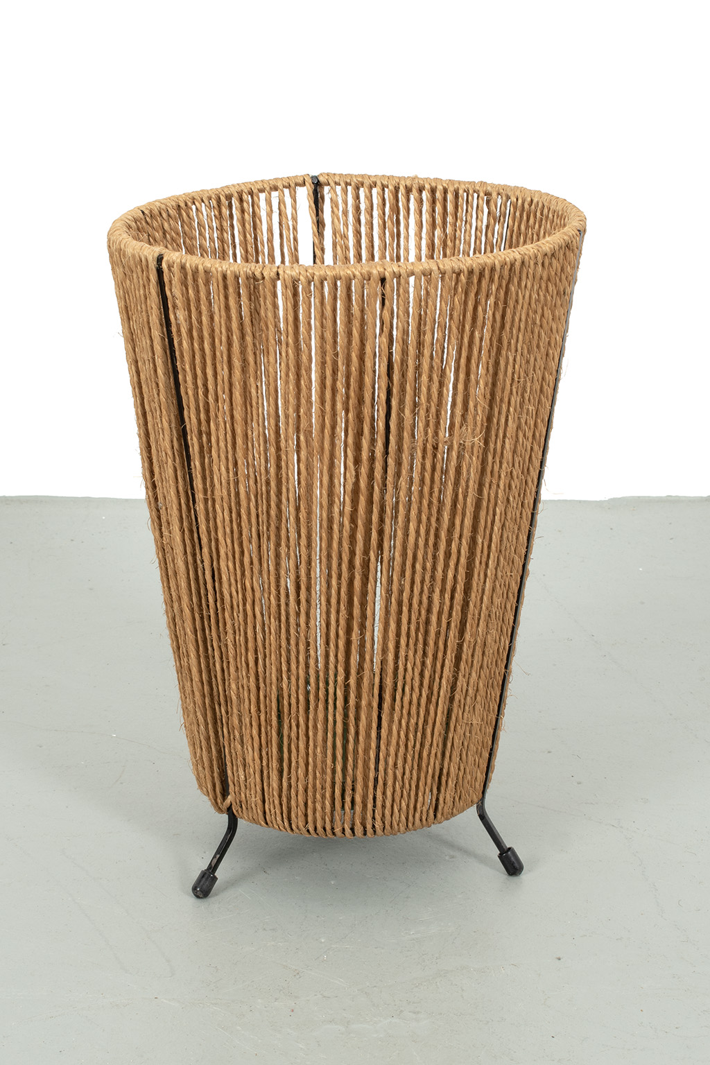 Vintage Rope and Steel Umbrella Stand