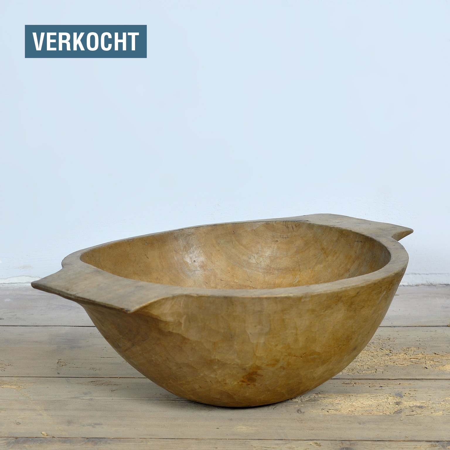 Handmade Wooden Dough Bowl