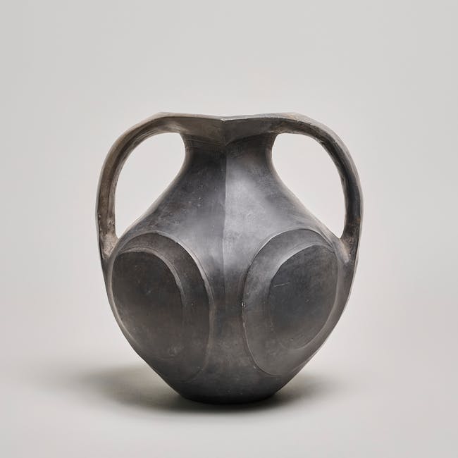 Black Pottery Amphora