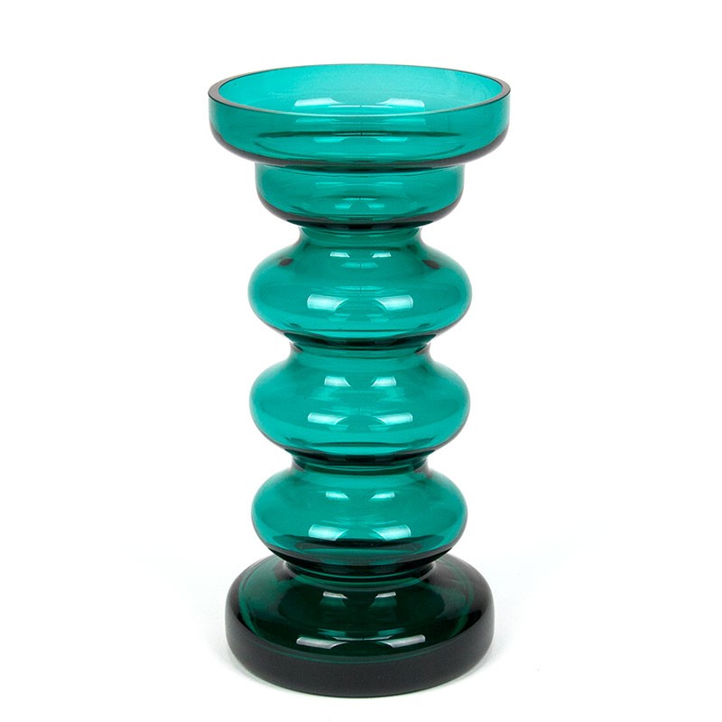 Green Mid-Century Glass Vase