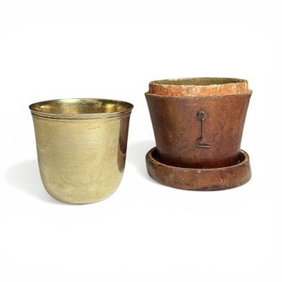 Vermeil CURON Goblet with Molded Edges