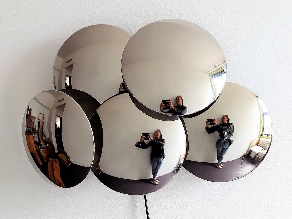 Large Five-Disc Wall Lamp by Reggiani
