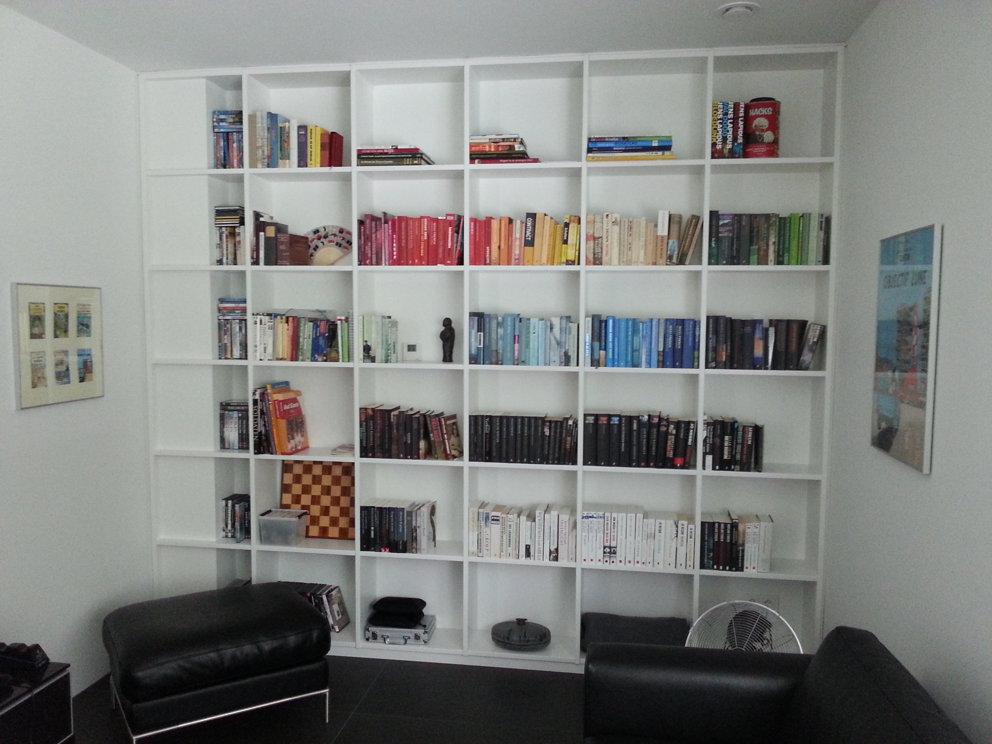 Boekenkast en wandkast op maat