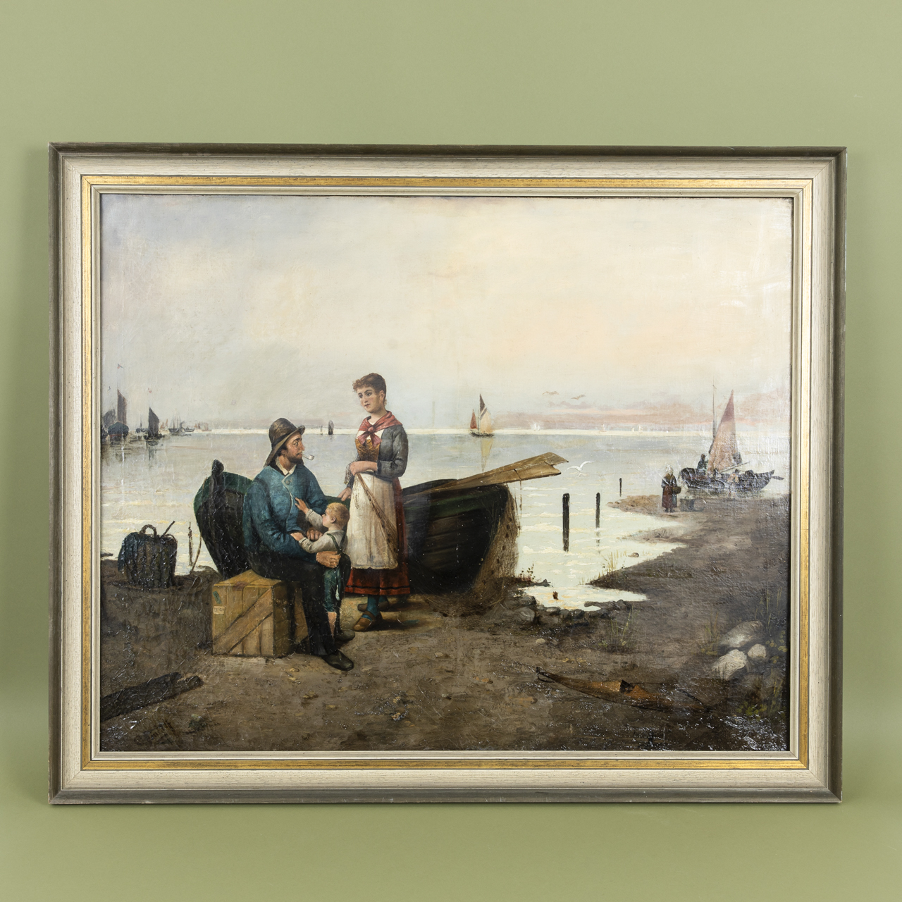 Marine Painting with Figures