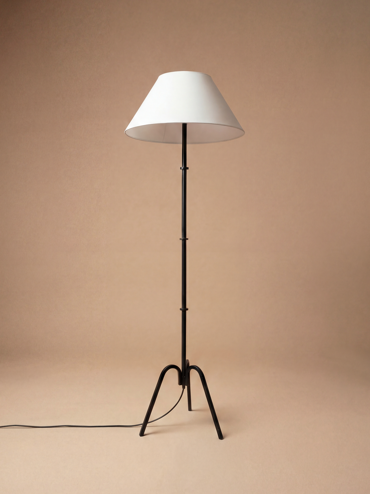 Lampadaire en Fer Forgé, Attr. à Jacques Adnet