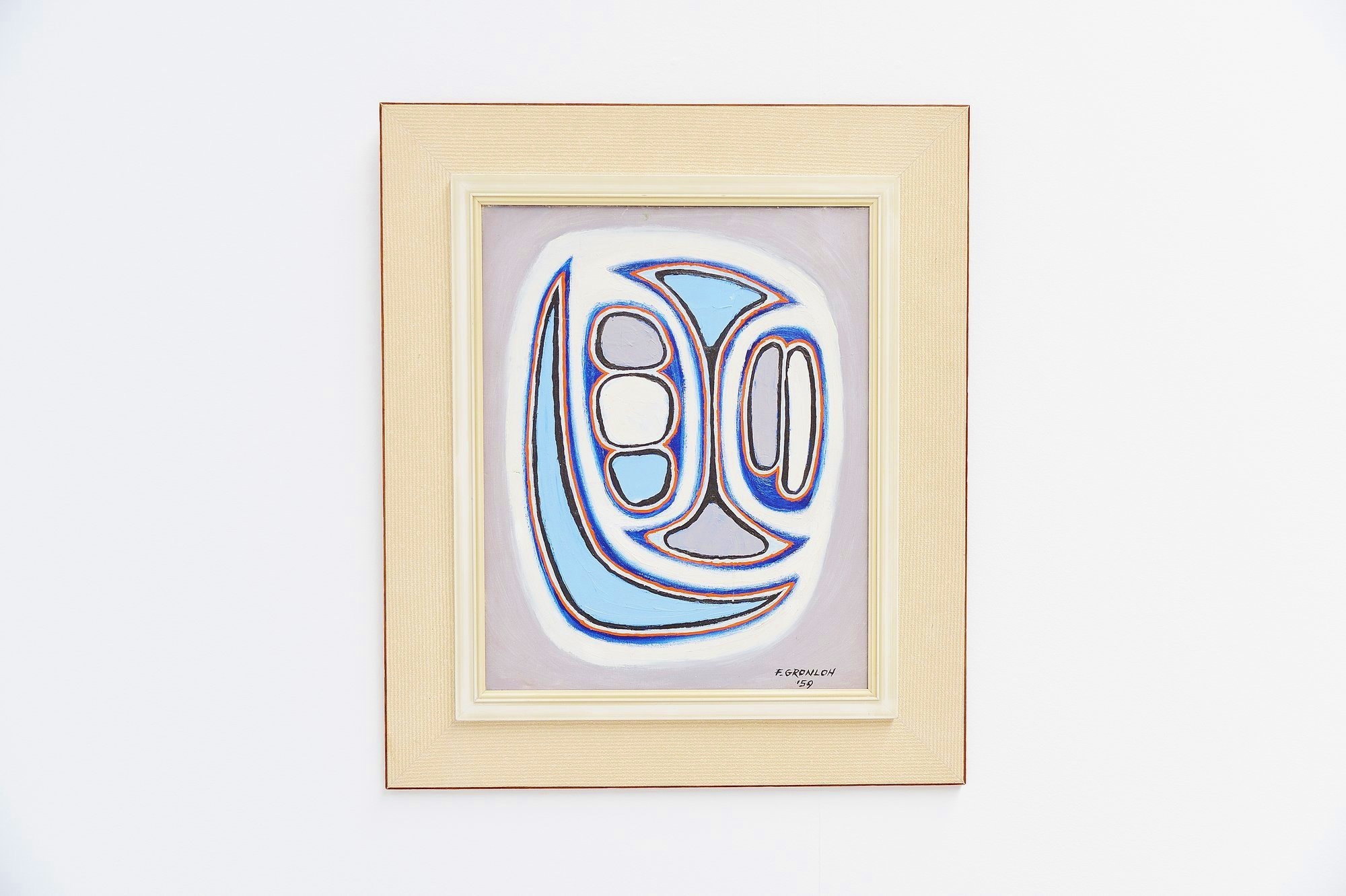 Abstract Modern Painting by F. Gronloh