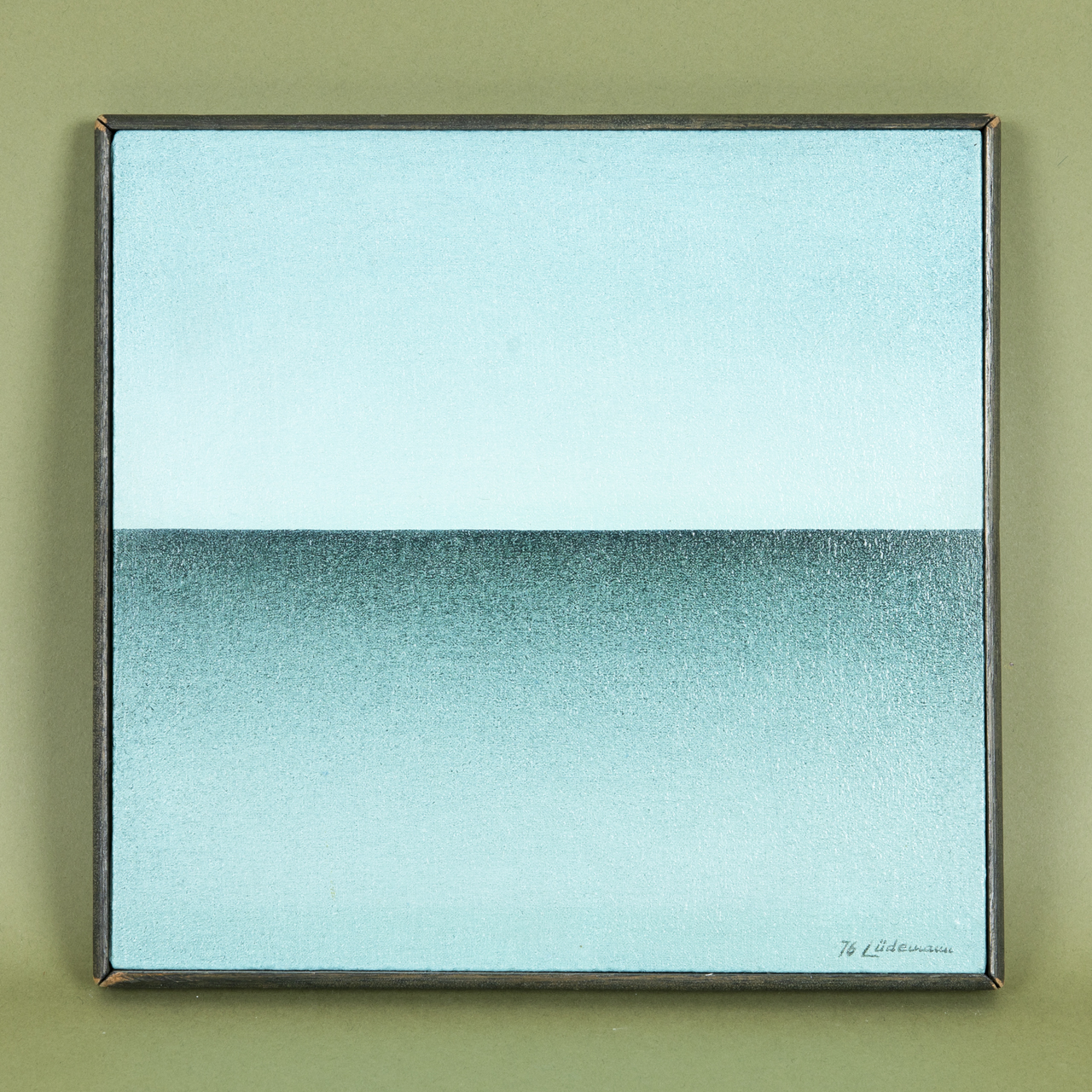 Colour Field Painting in Turquoise Tones