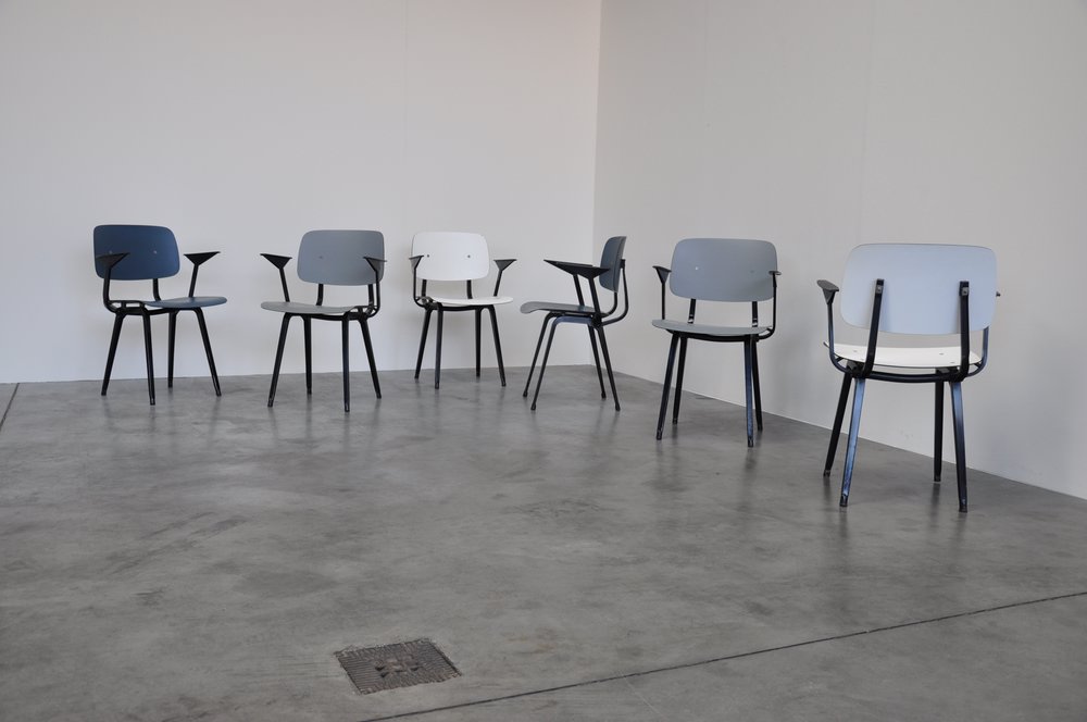 Set of 6 Revolt Chairs by Friso Kramer