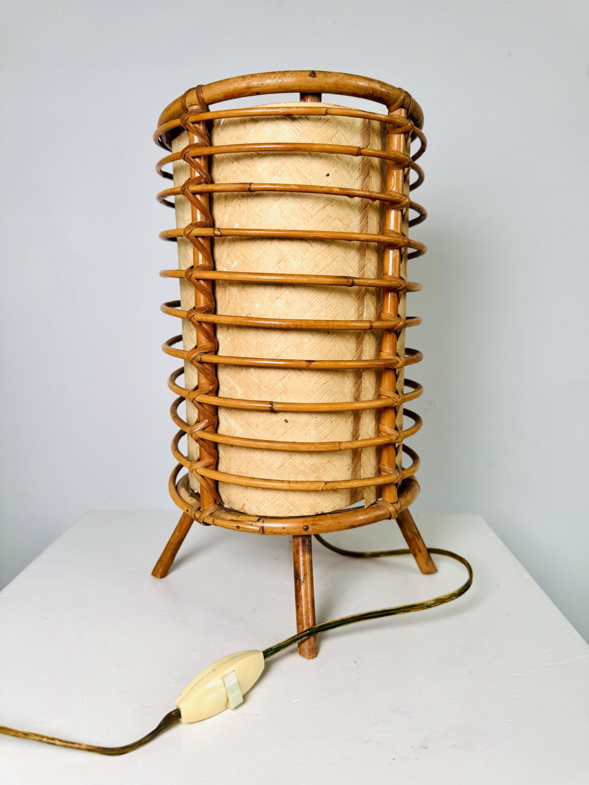 Bamboo and Parchment Table Lamp