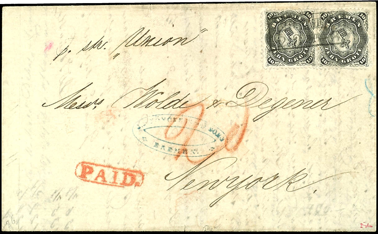 10 Grote Black, Serrated, Two Values on Folded Letter