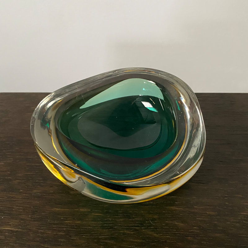 Murano Sommerso Glass Bowl