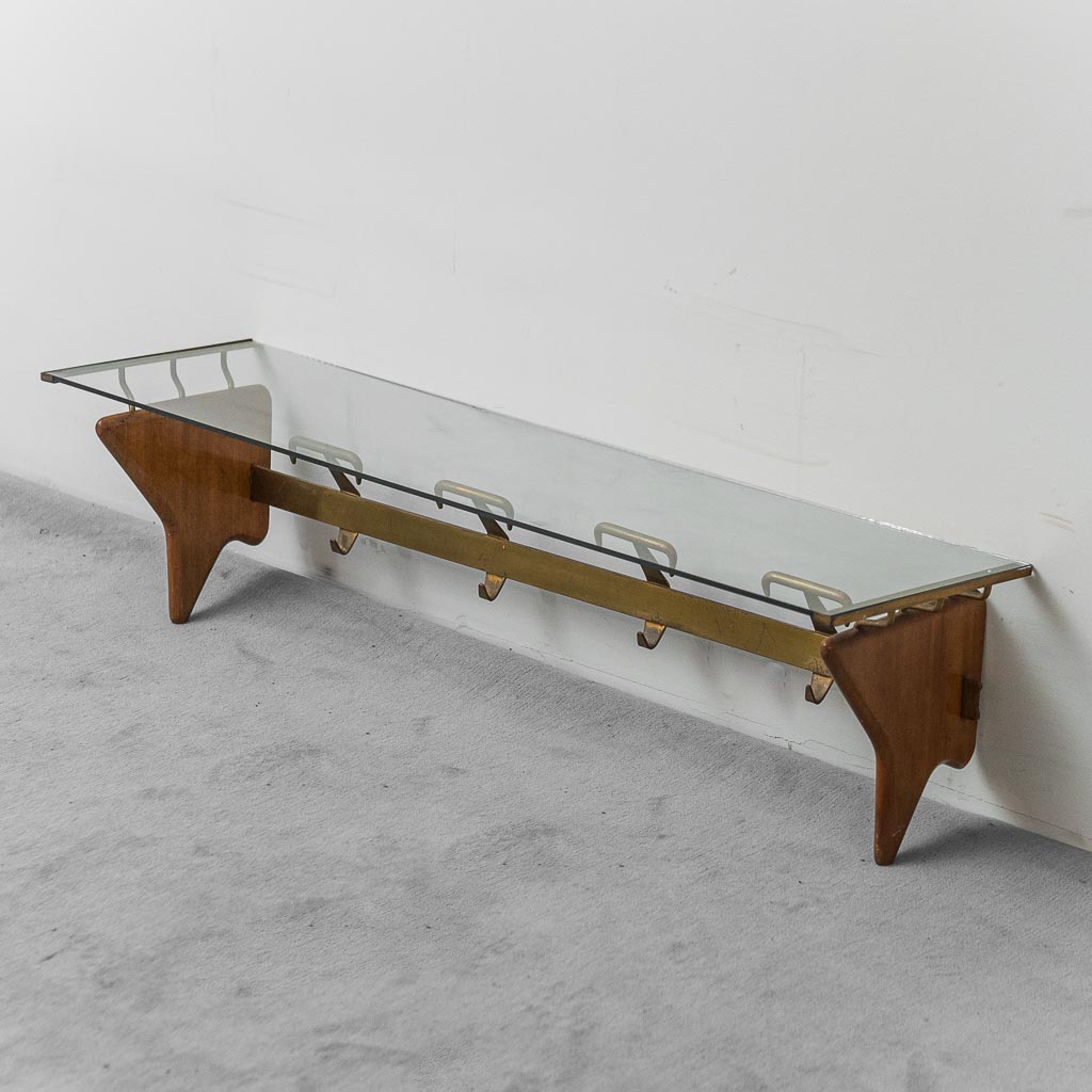 Vintage Wall-Mounted Coat Rack with Shelf