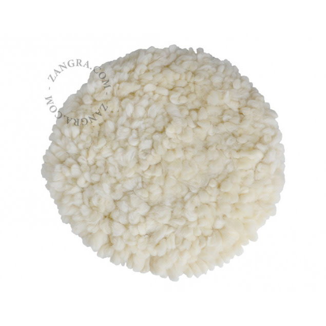 Zangra Wool Chair Cushion White