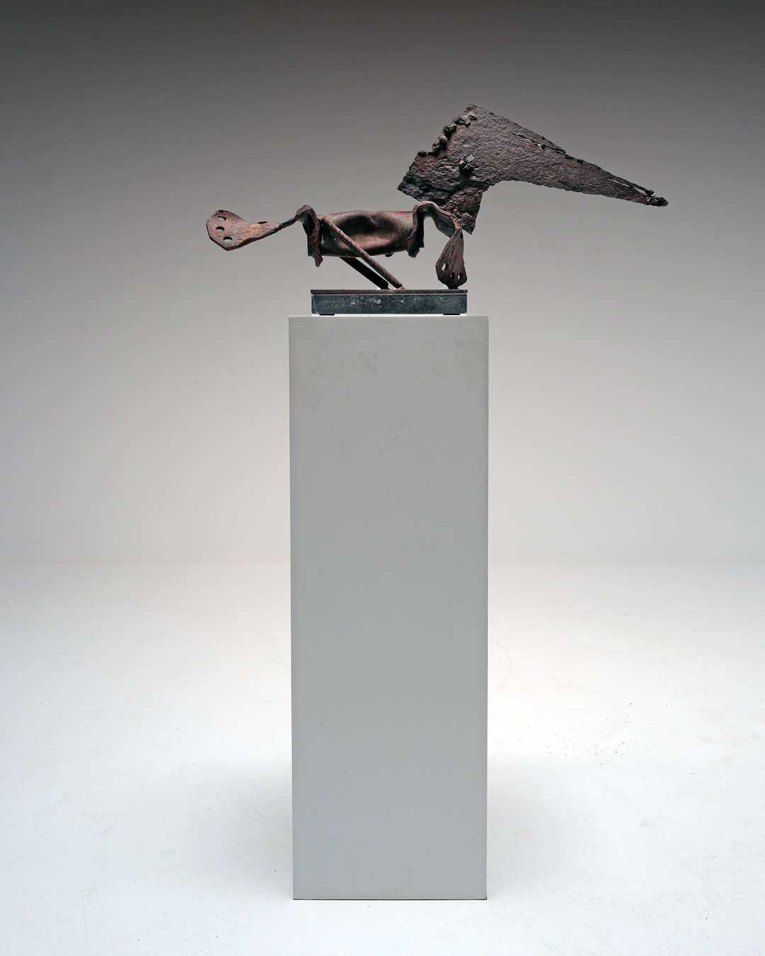 Brutalist Metal Sculpture